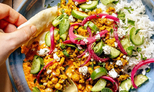 Mediterranean Pita Bowl